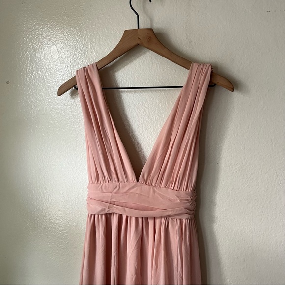 Lulus | Heavenly Hues Blush Maxi Dress - Picture 3 of 8